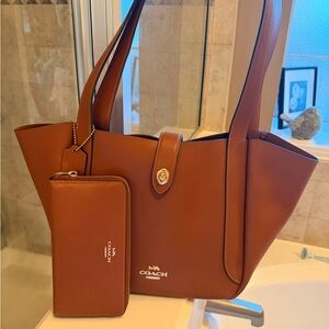 Coach Hadley Turnlock Tote & Wallet Set